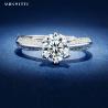 Buy cheap 0.07oz 0.57in Sterling Silver Faith Ring ODM Round Cut Cubic Zirconia Ring from wholesalers