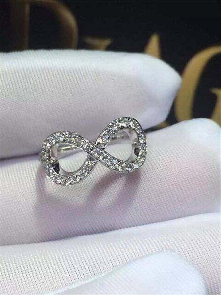 full diamonds of bowknot ring 18kt gold with yellow gold or white gold or pink