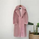 2023 Winter Women Coat Luxury Vegan Fur Coat Faux Mink Fur Women Long Faux Fur