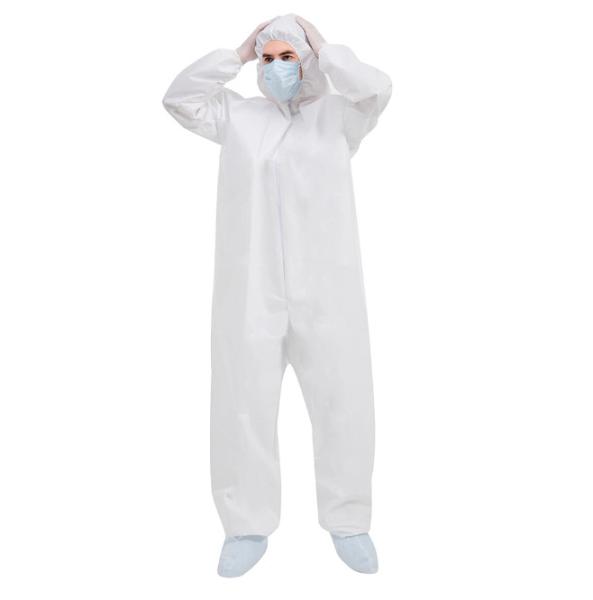 Buy cheap TUV Disposable Waterproof Coveralls , PP Medical Protective Clothing from wholesalers