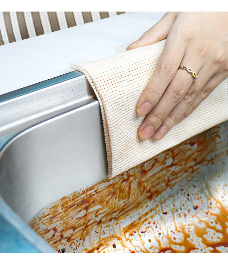 Household Embossed Spunlace Nonwoven Fabric Bamboo Fiber Super Absorbent Cloth