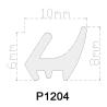 Buy cheap 10*8 mm Brown PVC Rubber Strip Groove Type Barrier Strips from wholesalers
