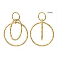 Buy cheap 5cm Stainless Steel Gold Earrings American Style Multiple Circles Earrings product