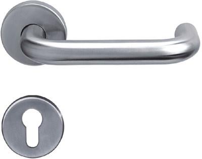 Buy cheap Euro Style 316 Stainless Steel Door Handles Tube Lever Type For Wooden Metal Door from wholesalers