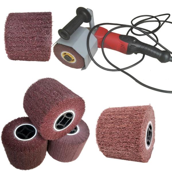 Buy cheap Stainless Steel Wire Drawing Wheel Cross Rubber Core Grinding And Polishing Wheel from wholesalers
