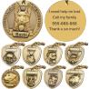 Buy cheap Personalised Military Dog Tags 3D Embossed Pure Copper Etched from wholesalers