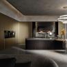 Buy cheap Villas Project Premium Semi-Gloss Grey Bake Lacquer L-Shaped MDF Kitchen Cabinet from wholesalers
