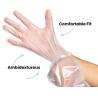 Buy cheap 100PCS Disposable Gloves Food Kitchen Plastic Gloves Disposable Transparent Cooking Gloves PE For Restaurant from wholesalers
