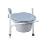 Buy cheap Lightweight Steel Commode Toilet Chair With Bucket from wholesalers
