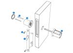 stainless steel tubular key covers wall zipper slider panel fasteners cam lock