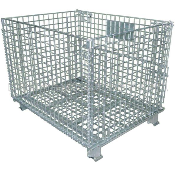 Buy cheap Durable Collapsible Wire Container Industrial Wire Storage Bins 47”X40”X35” from wholesalers