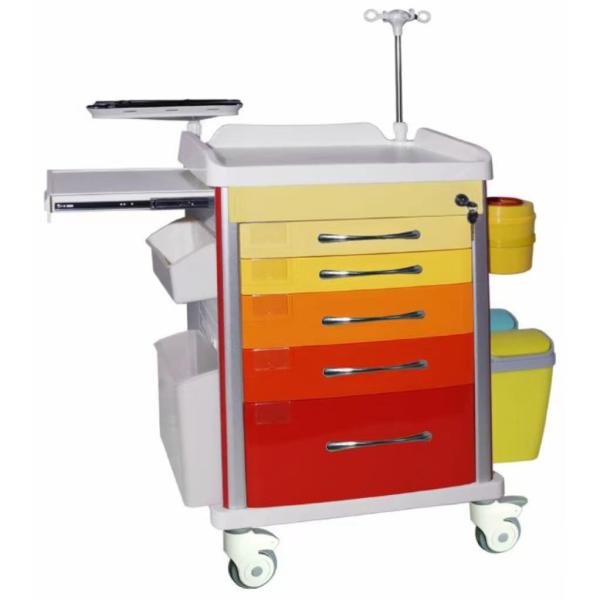 Buy cheap Red Dispensing Anesthesia Cart Aluminum Steel ABS Material from wholesalers