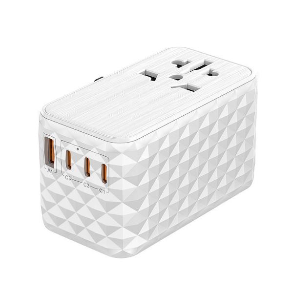 Buy cheap Type C Universal Travel Adapter 120W Worldwide International USB Wall Charger from wholesalers