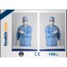 Buy cheap Blue Disposable Surgical Gowns Sterile Reinforced Knitted Wrists Gowns ISO CE FDA Approved from wholesalers