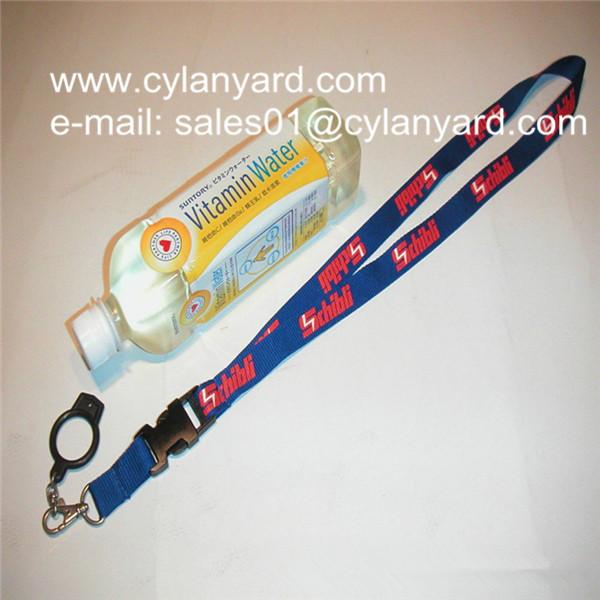 Buy cheap Functional outdoor drink bottle hanging lanyards with printed logo, from wholesalers