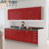 Buy cheap French Style Kitchen Cupboard with Radius Beveled Edge Countertop and Melamine Board from wholesalers