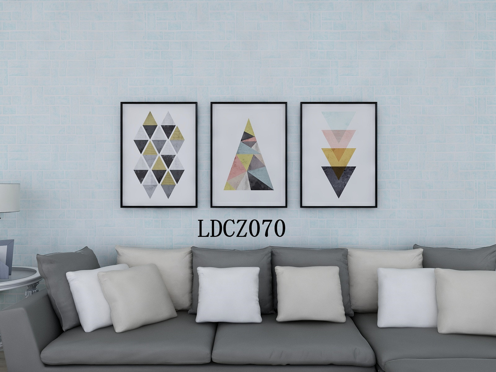 Workshop Retro 3D Grey Brick Wallpaper 0.17mm-0.30mm Thickness