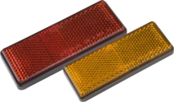 Buy cheap Safety Warning Pmma Trailer Reflectors Square Shape Red Yellow Color from wholesalers