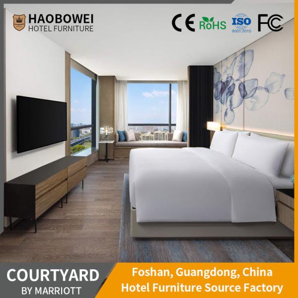 Buy cheap Marriott Modern Luxury Hotel Standard King Size Bedroom Set Headboard Customization from wholesalers