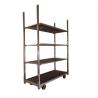 Buy cheap Folding 1350x565x1900mm Steel Danish Flower Trolley Cart Four Wheels For Garden from wholesalers