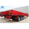 Buy cheap 60 Tons Heavy Duty Side Wall Semi Trailer Thickness 2mm Height 600mm from wholesalers