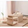 Buy cheap The Cane Makes Up Tea Table Natural Straw Woven Floor Table from wholesalers