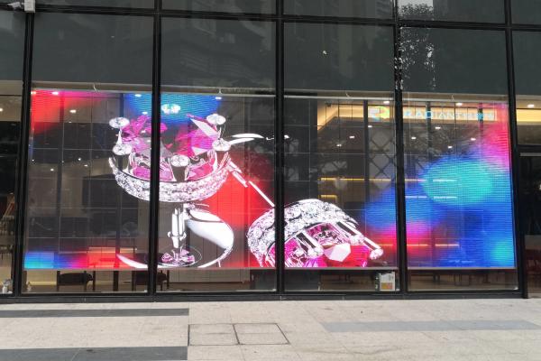 P3.91-p7.81 SMD3535 110V Outdoor Transparent Led Screen Indoor Mesh Led Film