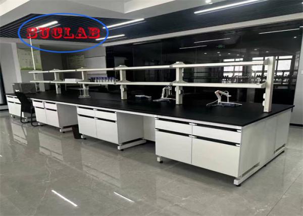 Chemistry Lab Workbench Stainless Steel PP Steel Fire Resistant Laboratory