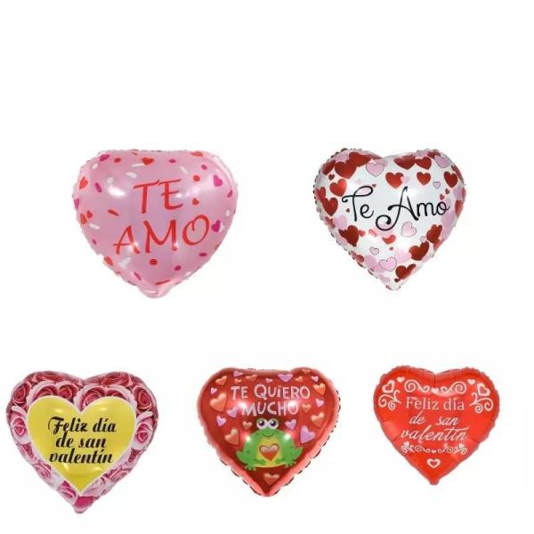 Buy cheap Wholesal New Type 18 inch heart-shaped Spanish Foil Balloons Party Decoration Festival Mothers'Day Ballo from wholesalers