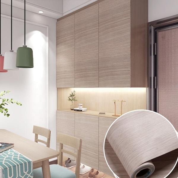 Buy cheap Moisture Proof Faux Wood Grain Wallpaper 100m Peel And Stick Removable Wallpaper from wholesalers
