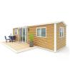 Buy cheap Vacation Style Family Prefabricated Wooden House with 2 Bedrooms 1 Bathroom 1 Kitchen Directly from wholesalers
