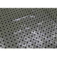 Buy cheap 0.2 Mm Black Dot Embossed Faux Leather , Custom Soft Faux Leather Fabric product