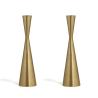 Buy cheap Powder Coating Home Candle Holders Set Of 3 Gold Finish Metal Taper from wholesalers
