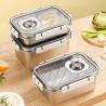 Buy cheap 2L Stainless Steel Lunch Boxes Metal Food Containers With Refrigerator Safe from wholesalers