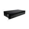 Buy cheap 100M 1000M 19'' 1310nm AC100V Media Converter Rack 14 Slots from wholesalers