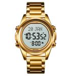 Buy cheap azan watch 1667 Qibla Relojes multi-function multi-mode hunted watch online Muslim Clock Digital Luxury Men Wrist Watche from wholesalers