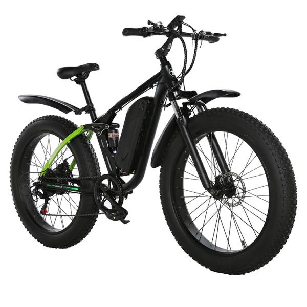 Buy cheap Dual motor Fat Tire Electric Mountain Bike 30KMH Multimodes for adults from wholesalers