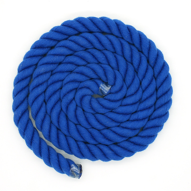 13mm Three Strand Cotton Rope Twisted Mixed Color Dog Leash Climbing Rope