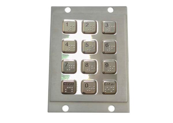 Buy cheap 12 Braille Dots IP65 150mA Industrial Weatherproof Keypad from wholesalers