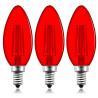 Buy cheap 4W Red Colored Edison Bulbs 2400K C35 E12 Party Red Candelabra Light Bulb from wholesalers