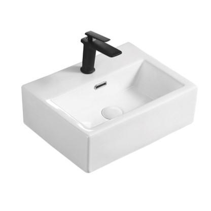 Buy cheap White Countertop Porcelain Wash Sink Rectangular Ceramic Bathroom Basin Sink from wholesalers