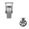 Buy cheap 6x2 Inch Silver Wheel 280kg Load Capacity Heavy Duty Rigid Casters from wholesalers