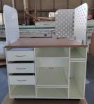 Modern Office Computer Desk With 3 Fabric Drawers Study Structure