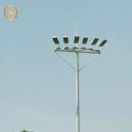 Polygonal Q460 Street Light High Mast Light Pole Overlap Connection