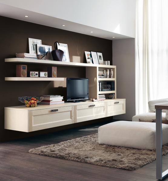 Buy cheap Modern TV cabinets，Floating shelf ，Wall hanging TV Stand，Wooden TV storage from China，Solid Wooden TV cabinets from wholesalers