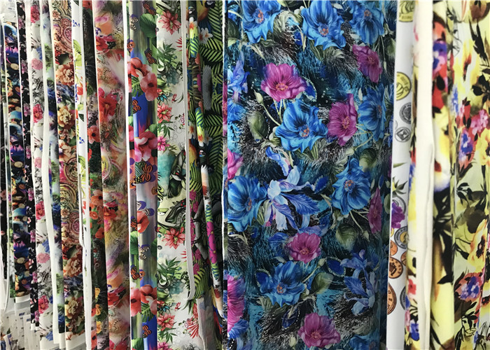 160cm Width Recycled Swimwear Fabric Metallic Circular Knit