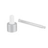 Buy cheap 18/410 Frosted Silver Aluminum Cosmetic Dropper Essential Oil Glass Pipette Dropper from wholesalers