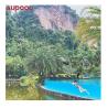Buy cheap Prefabricated Outdoor Pool Acrylic Luxurious plexiglass Steel Structure Swimming Pool from wholesalers