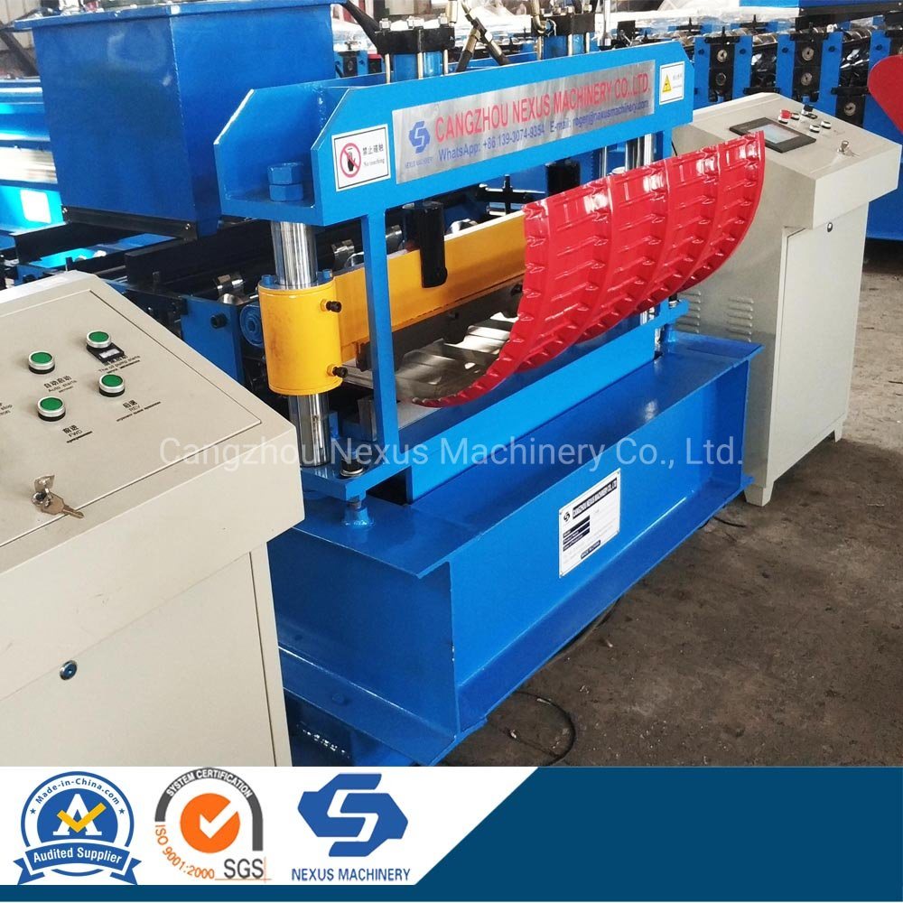 Hydraulic Roll Forming Curved Crimping Machine/ Metal Roof Sheet / Hot Trapezoidal Steel Panel Curving Machine