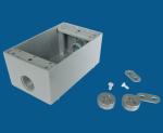 3 Outlet Holes Waterproof Electrical Box / Outdoor Electrical Outlet Box